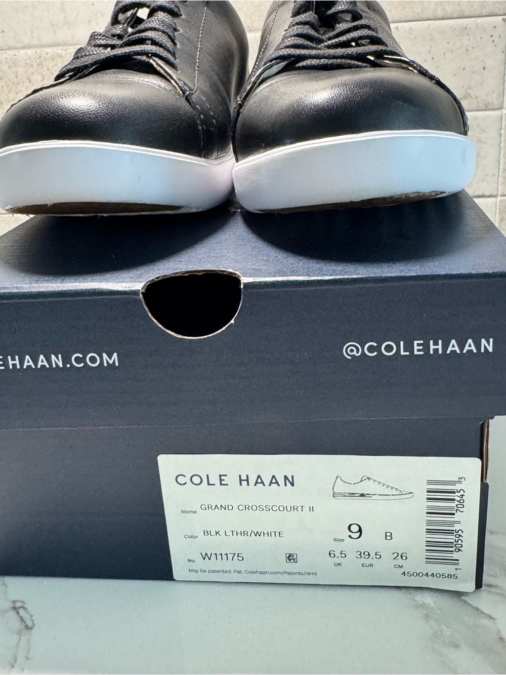 Cole Haan Women’s Black Leather GRAND CROSSCOURT II Sneakers, LIKE NEW! - Picture 7 of 7
